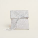 Beauty Home ΠΟΥΓΚΙ 12 x 17 cm ΖΑΚΑΡ ΦΥΛΛΟ ΡΕΤΡΟ LUREX ΑΣΗΜΙ