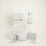 Beauty Home ΣΕΤ ΒΑΠΤΙΣΗΣ ΓΚΡΙ ΑΣΗΜΙ LUREX