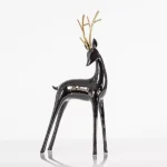 Beauty Home ΕΛΑΦΙ ΜΑΥΡΟ, ΜΕ ΧΡΥΣΑ ΚΕΡΑΤΑ, 40cm - Image 2