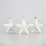 Beauty Home ΑΣΤΕΡΙ ΠΛΑΣΤΙΚΟ, ΛΕΥΚΑ, ΣΕΤ 12ΤΜΧ, 6,5cm