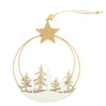 Beauty Home ΚΥΚΛΟΣ ΜΕ ΕΛΑΤΑ ΚΑΙ ΑΣΤΕΡΙ 16,5 x 19,5cm