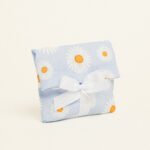 Beauty Home ΠΟΥΓΚΙ ΜΕ ΚΟΡΔΕΛΑ 12 x 17 cm ΠΟΠΛΙΝΑ ΜΑΡΓΑΡΙΤΕΣ ΓΑΛΑΖΙΟ ΦΟΝΤΟ