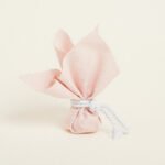 Beauty Home ΜΑΝΤΗΛΙ 27 x 27 cm ΡΟΖ ΜΕ ΧΡΥΣΟ LUREX