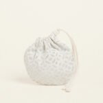 Beauty Home ΠΟΥΓΚΙ ΟΒΑΛ ΜΕ ΚΟΡΔΟΝΙ 13 x 14 cm ΖΑΚΑΡ ΕΚΡΟΥ-ΑΣΗΜΙ