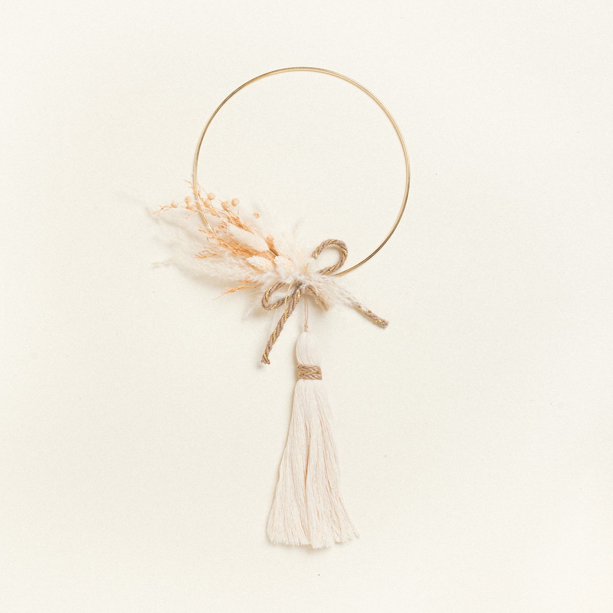 8e9e08c1-874b-43be-9170-3a03f3c12565 Beauty Home ΣΤΕΦΑΝΙ ΣΤΟΛΙΣΜΕΝΟ ΜΠΕΖ-ΧΡΥΣΟ ΜΕ ΑΠΟΞΗΡΑΜΕΝΑ - Image 1