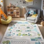 Beauty Home Χαλί παιδικό Fun Art 9560 135x180 Γκρι - Image 2