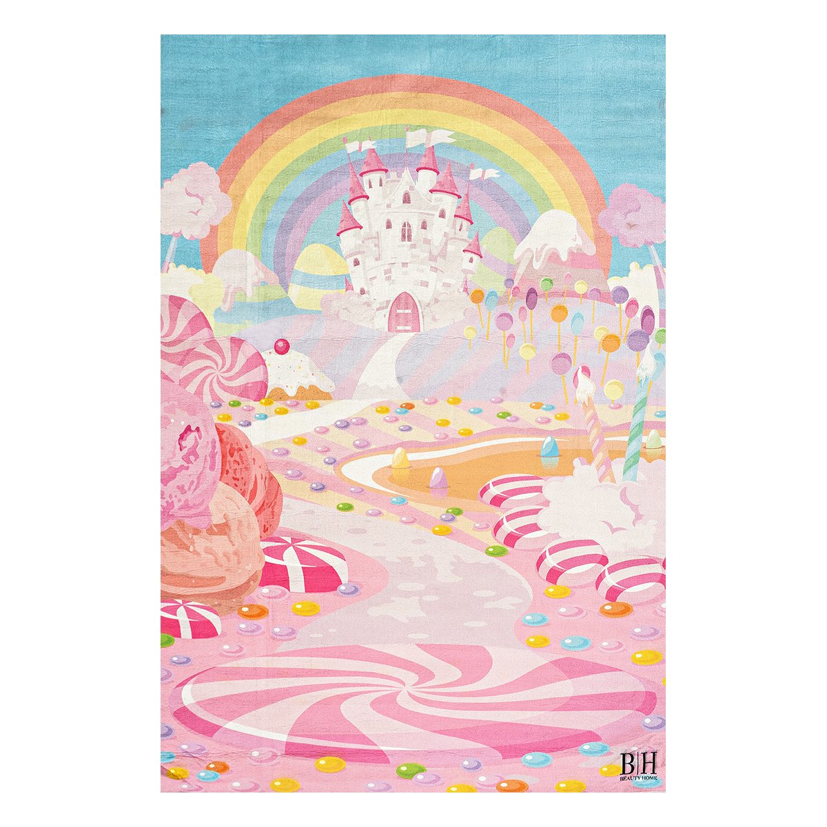 9572 Beauty Home Χαλί παιδικό Fun Art 9572 135x180 Ροζ - Image 1