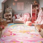 Beauty Home Χαλί παιδικό Fun Art 9572 135x180 Ροζ - Image 2