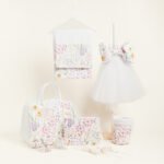 Beauty Home ΣΕΤ ΒΑΠΤΙΣΗΣ ΠΟΠΛΙΝΑ ΑΝΘΗ ΣΕ ΛΙΛΑ ΑΠΟΧΡΩΣΕΙΣ