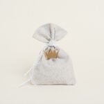 Beauty Home ΠΟΥΓΚΙ ΓΚΡΙ ΑΣΗΜΙ LUREX 12 x 17 cm