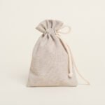 Beauty Home ΠΟΥΓΚΙ ΜΕ ΚΟΡΔΟΝΙ 12 x 17 cm  ΜΠΕΖ ΧΡΥΣΟ LUREX