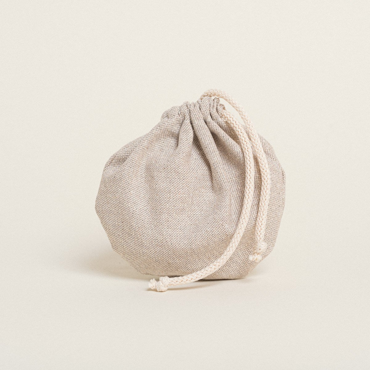 c2ea640b-612a-44ee-9b3d-55c30c43641c-3 Beauty Home ΠΟΥΓΚΙ ΟΒΑΛ ΜΕ ΚΟΡΔΟΝΙ 13 x 14 cm ΜΠΕΖ ΧΡΥΣΟ LUREX - Image 1