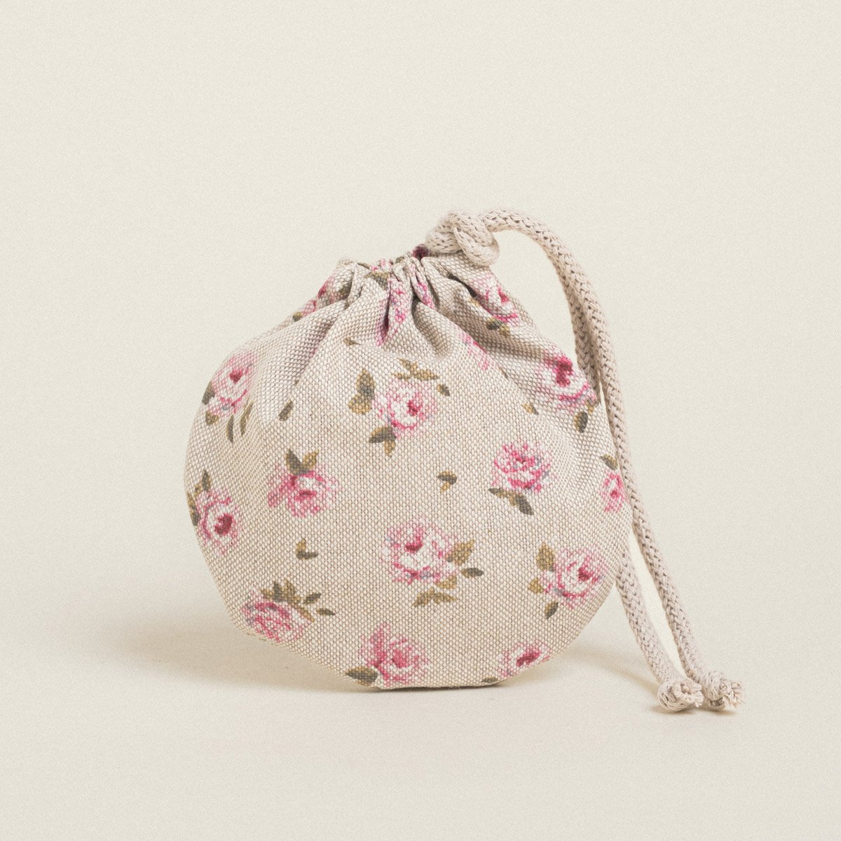 c68bee24-dd72-46c5-bf4f-219def17ff15-3 Beauty Home ΠΟΥΓΚΙ ΟΒΑΛ ΜΕ ΚΟΡΔΟΝΙ 13 x 14 cm ΜΙΝΙ ΦΛΟΡΑΛ ΜΠΕΖ - Image 1