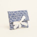 Beauty Home ΠΟΥΓΚΙ ΜΕ ΚΟΡΔΕΛΑ 12 x 17 cm ΜΙΝΙ ΜΠΛΕ ΚΥΜΑΤΑ