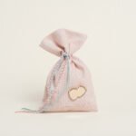 Beauty Home ΠΟΥΓΚΙ 14 x 22 cm ΡΟΖ ΧΡΥΣΟ LUREX