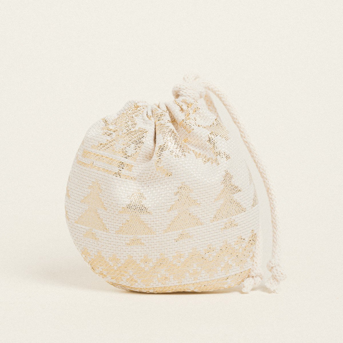 eb237d0b-86c9-47d2-8e8b-5b7beb58ac29 Beauty Home ΠΟΥΓΚΙ ΟΒΑΛ ΜΕ ΚΟΡΔΟΝΙ 13 x 14 cm ΖΑΚΑΡ ΠΑΡΑΔΟΣΙΑΚΟ ΜΕ ΧΡΥΣΑ ΧΡΙΣΤΟΥΓΕΝΝΙΑΤΙΚΑ ΣΧΕΔΙΑ - Image 1