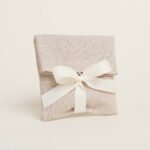 Beauty Home ΠΟΥΓΚΙ ΜΕ ΚΟΡΔΕΛΑ 12 x 17 cm ΜΠΕΖ ΧΡΥΣΟ LUREX