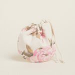 Beauty Home ΠΟΥΓΚΙ ΟΒΑΛ ΜΕ ΚΟΡΔΟΝΙ 13 x 14 cm ΚΛΑΣΙΚΟ ΦΛΟΡΑΛ ΕΚΡΟΥ