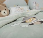 Βρεφική Κουβέρτα Βελουτέ Αγκαλιάς 75×100 Nef Nef Life In The City Misty Blue - Image 3