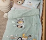 Βρεφική Κουβέρτα Βελουτέ Κούνιας 100×140 Nef Nef Life In The City Misty Blue - Image 2