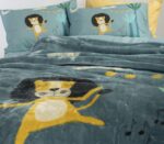 Κουβέρτα Βελουτέ Παιδική Μονή 160x220 Nef Nef Wild Dance Stone Blue - Image 3