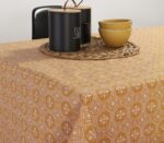 Αλέκιαστο Τραπεζομάντηλο 140×180 Nef Nef Jeneria Mustard - Image 3