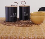 Αλέκιαστο Τραπεζομάντηλο 140×240 Nef Nef Jeneria Mustard - Image 5