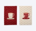 Ποτηρόπανο Βελουτέ 40×60 Nef Nef Cup Of Tea Bordo - Image 2