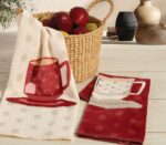 Ποτηρόπανο Βελουτέ 40×60 Nef Nef Cup Of Tea Bordo - Image 4