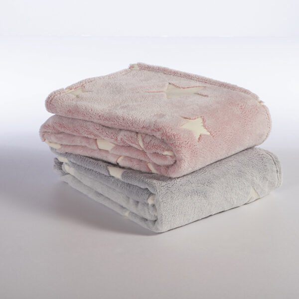 Κουβέρτα Fleece Κούνιας Φωσφοριζέ 110×140 Nef Nef StarLight Grey