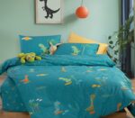 Σετ Παπλωματοθήκη Μονή 160×240 Nef Nef Dino On Wheels Petrol - Image 2