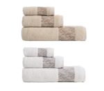 Σετ Πετσέτες 3 Τεμαχίων Nef Nef Depreo Ecru - Image 2