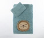 Σετ Πετσέτες Παιδικές 2 Τεμαχίων Nef Nef  Wild Dance Petrol - Image 3