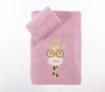 Σετ Πετσέτες Παιδικές 2 Τεμαχίων Nef Nef  Roller Friends Mauve - Image 3