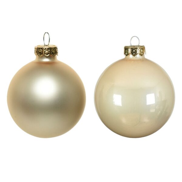 Beauty Home ΓΥΑΛΙΝΕΣ ΜΠΑΛΕΣ ΣΑΜΠΑΝΙ 10 CM ΣΕΤ 6 ΤΜΧ