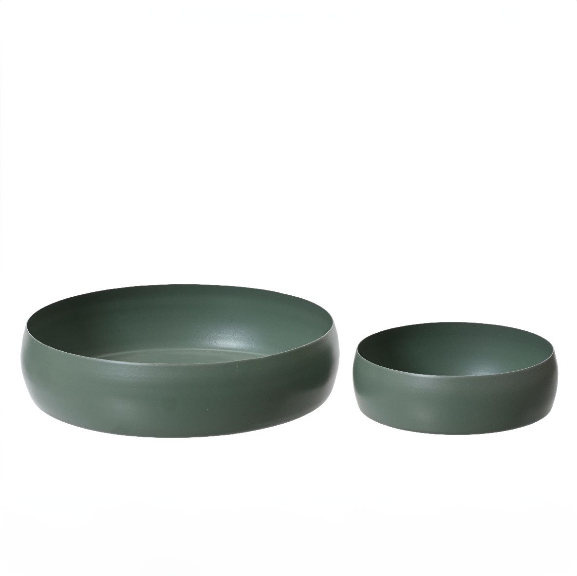 103d45af-39ac-40ff-995d-0a6affce028f Beauty Home Μπώλ Χακί Σετ 2 ΤΜΧ 22 x 5,5 cm , 13,5 x 5 cm - Image 1