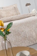 Σετ Σεντόνια Φανελένια Υπέρδιπλα 240×265 Guy Laroche Beaver Almond - Image 2