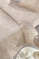 Σετ Σεντόνια Φανελένια Υπέρδιπλα 240×265 Guy Laroche Beaver Almond - Image 4