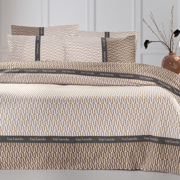 Σετ Σεντόνια Ημίδιπλα 180×265 Guy Laroche Status Beige