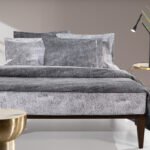 Σετ Σεντόνια Υπέρδιπλα Με Λάστιχο 170×200+32 Guy Laroche Safari Anthracite