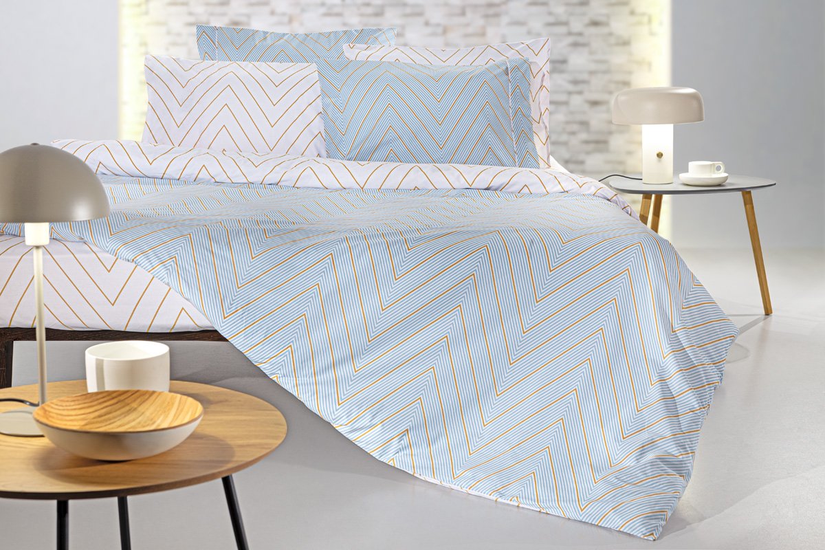 1110092225082 Σετ Σεντόνια Υπέρδιπλα Με Λάστιχο 170×200+32 Guy Laroche Canyon Sky - Image 1