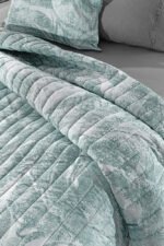 Πάπλωμα Υπέρδιπλο 220×240 Guy Laroche Drama Suede Mint - Image 4