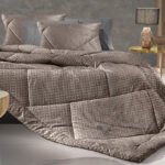 Κουβερτοπάπλωμα Υπέρδιπλο 220×240 Guy Laroche Profile Cocoa