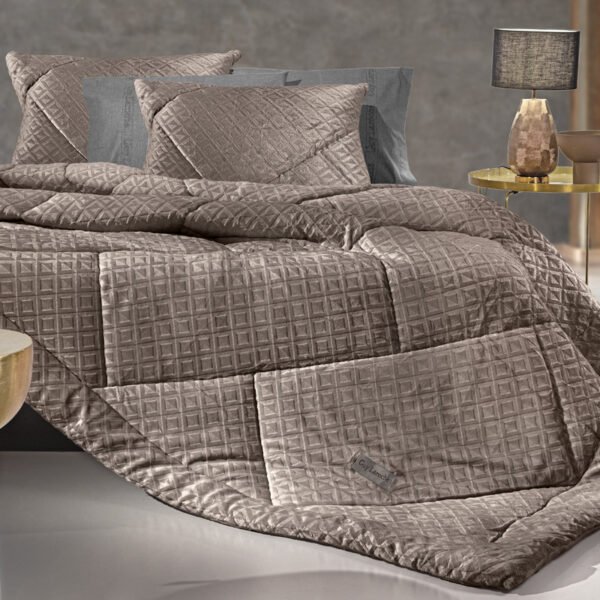 Κουβερτοπάπλωμα Υπέρδιπλο 220×240 Guy Laroche Profile Cocoa