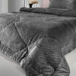 Κουβερτοπάπλωμα Μονό 160×240 Guy Laroche York Anthracite