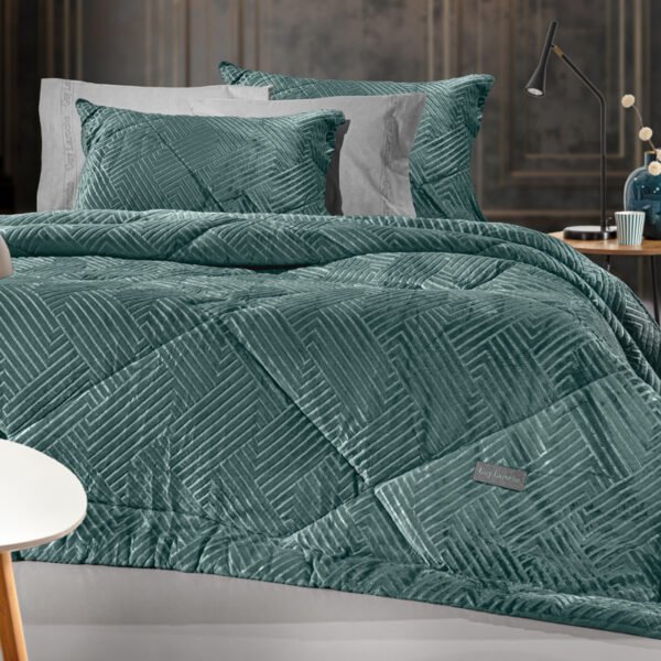 Κουβερτοπάπλωμα Υπέρδιπλο 220×240 Guy Laroche York Petrol