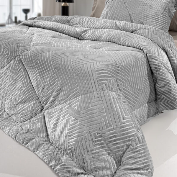 Κουβερτοπάπλωμα Υπέρδιπλο 220×240 Guy Laroche York Silver