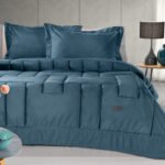 Πάπλωμα Ημίδιπλο 180×240 Guy Laroche Scarlett Blue Suede