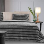 Γούνινη Κουβέρτα UltraSoft King SIze 260×240 Guy Laroche Gazelle Black