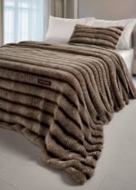 Γούνινη Κουβέρτα UltraSoft King SIze 260×240 Guy Laroche Gazelle Beige